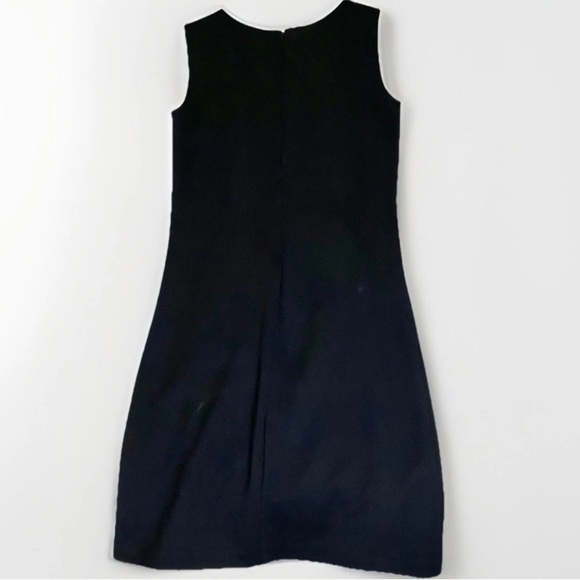 Adrienne Vittadini Colorblock Shift Dress Sleeveless Black Red Dark Academia S 2 - Picture 2 of 6